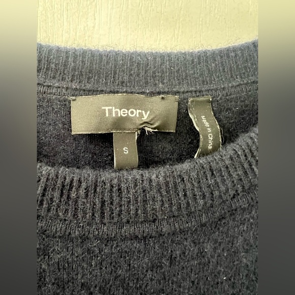 Theory Crewneck Navy Blue Sweater  (Size S) - Picture 8 of 8
